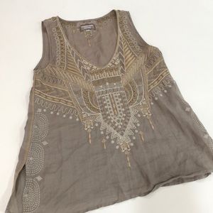 Johnny Was Tank with Beautiful Embroidery